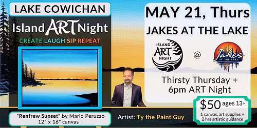 ART Night is back at Jakes with Ty the Paint Guy!