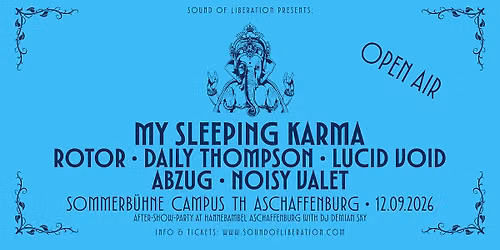 Sommerb\u00fchne Campus TH Aschaffenburg \u2013 My Sleeping Karma, Rotor, Lucid Void & more