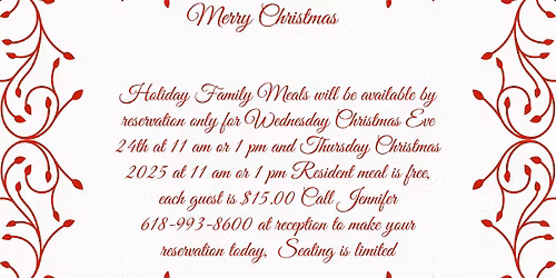 Christmas Family Meals for Liberty Village of Marion