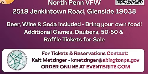 Abington Community Taskforce Designer Bag Bingo