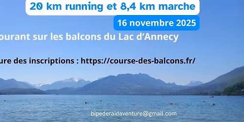 En courant sur les balcons du lac d'Annecy (ex-Vitalavie)