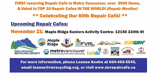 Maple Ridge Repair Cafe