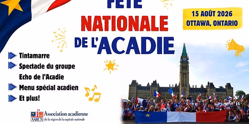 F\u00eate nationale de l\u2019Acadie 2026 \u00e0 Ottawa!