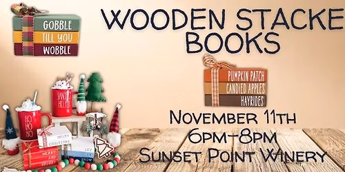 Wooden Stacked Books Workshop