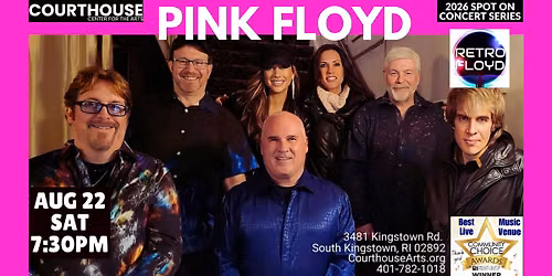 PINK FLOYD \u2013 Retro Floyd 8\/22\/2026 SAT 7:30PM
