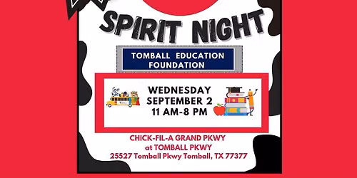 Spirit Night for Tomball Education Foundation 