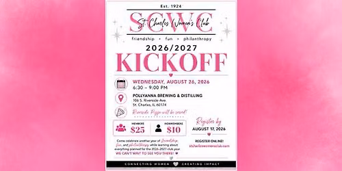 2026-27 St. Charles Women's Club Annual Kick-Off