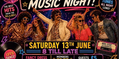 70's & 80's music night 