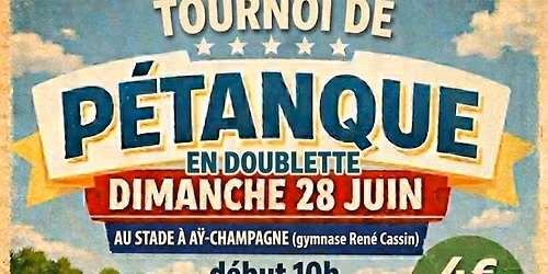 Tournoi de p\u00e9tanque en doublette 