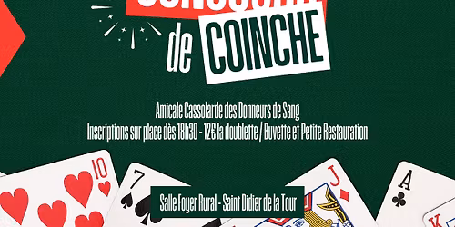 Concours de Coinche - Amicale Cassolarde des Donneurs de Sang