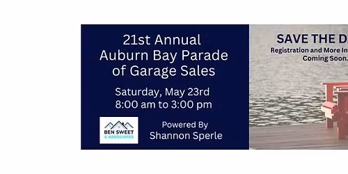 21st Annual Auburn Bay Parade Of Garage Sales