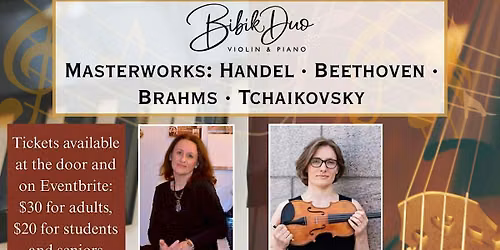 Bibik Duo performs Handel, Beethoven and Brahms