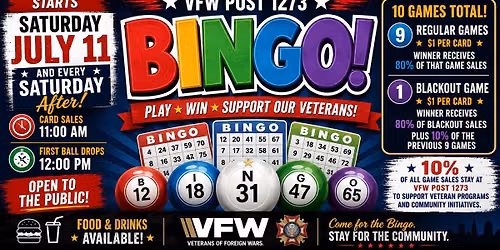 Saturday Bingo 