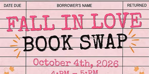 Fall In Love Blind Date w\/ a Book Swap