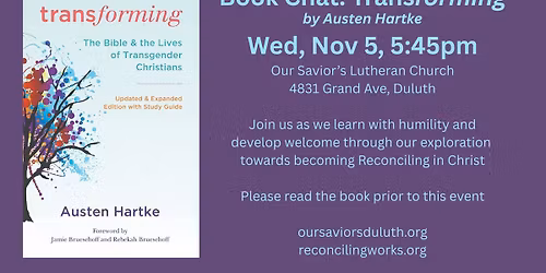 Book Chat: Transforming: The Bible and the Lives of Transgender Christians by Austen Hartke