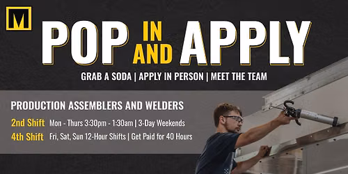 Pop In & Apply Hiring Event