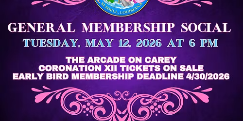 General Membership Social