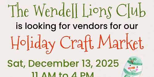 Holiday Craft Market