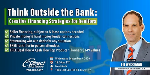 Think Outside the Bank: Creative Financing Strategies for Realtors