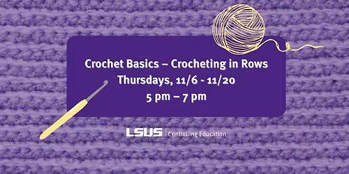 Crochet Basics - Crocheting in Rows