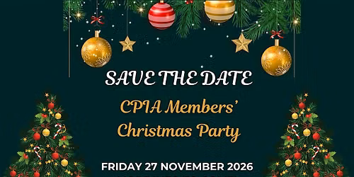 SAVE THE DATE CPIA Christmas Party 2026