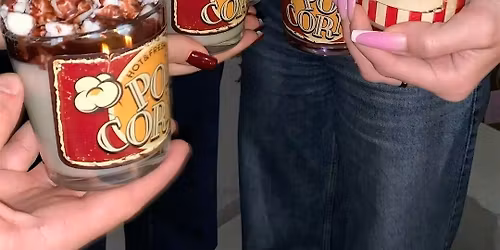Pop corn candle making and movie night