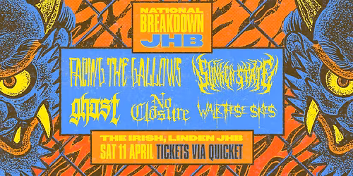 NATIONAL BREAKDOWN @ The Irish - Facing The Gallows, Sunken State, Ghast, No Closure, Walk These Ski