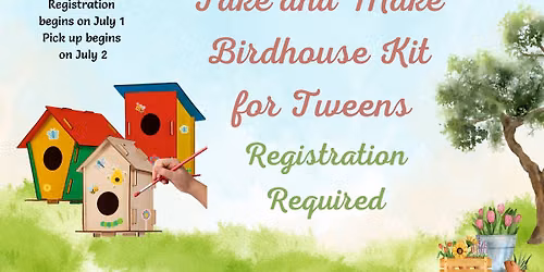 Take and Make Birdhouse Kit for Tweens