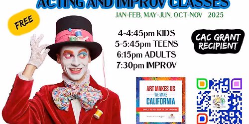 Acting and Improv Classes for all ages starting in October