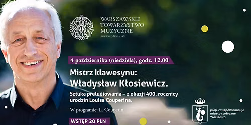 Mistrz klawesynu: W\u0142adys\u0142aw K\u0142osiewicz. Sztuka preludiowania.