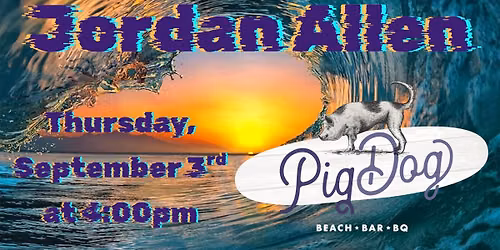 Jordan Allen at PigDog Beach Bar