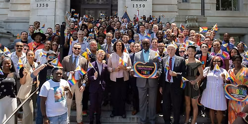 LGBTQIA+ Flag Raising Ceremony at the John A. Wilson Building