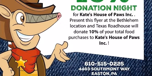 Kate's House of Paws Fundraiser