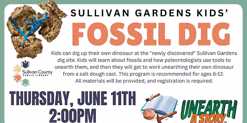 Kids' Fossil Dig at the Sullivan Gardens branch library