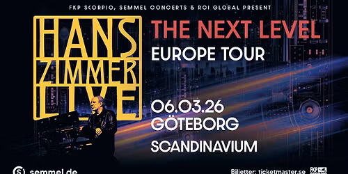 Hans Zimmer Live - The Next Level | G\u00f6teborg - F\u00c5TAL BILJETTER KVAR!