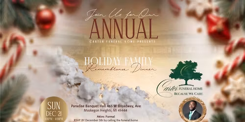 Annual Holiday Remembrance- 2025