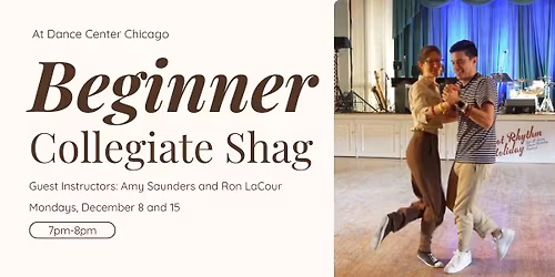 \u2728Beginner Collegiate Shag Series with Amy and Ron (from Minnesota!)
