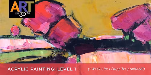 TUE AM - Beginning Acrylic Painting: Level 1 with Maureen