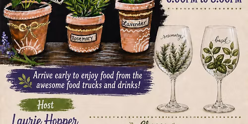 Herb Garden Paint & Sip At Crazy Train Food Truck Park & Bar