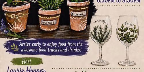 (Changed time)Herb Garden Paint & Sip At Crazy Train Food Truck Park & Bar