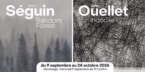 Vernissage: Marc S\u00e9guin et Julie Ouellet