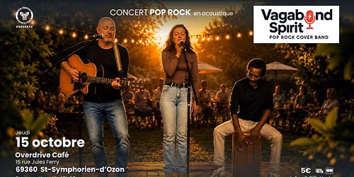 Vagabond Spirit (cover pop rock) | Overdrive Caf\u00e9 69360 St-Symphorien-d'Ozon
