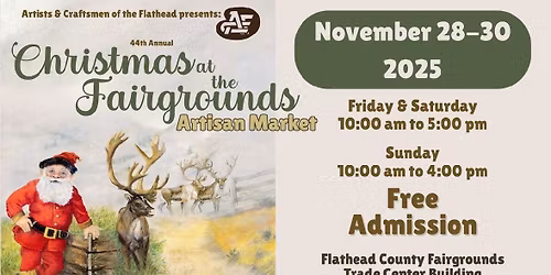 ACF Christmas at the Fairgrounds Artisan Market