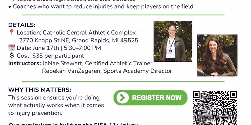 Soccer Injury Prevention Training Clinic 