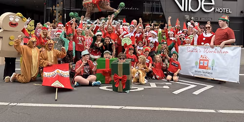 Unions Tasmania float - Hobart Xmas Pageant