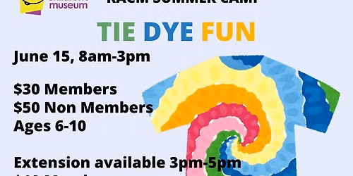 KACM Summer Camp: Tie Dye Fun