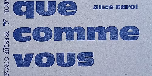 Performance po\u00e9tique "Presque comme vous" par Sadou Czapka