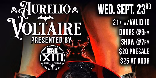 Aurelio Voltaire EARLY\/WEDNESDAAY show