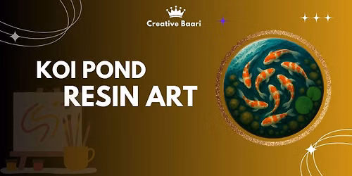 Koi Pond Resin Art By Creative Baari