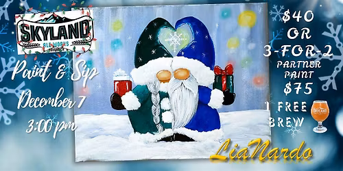 Brushes & Brews at Skyland Ale Works w\/LiaNardo Mobile Paint & Sip